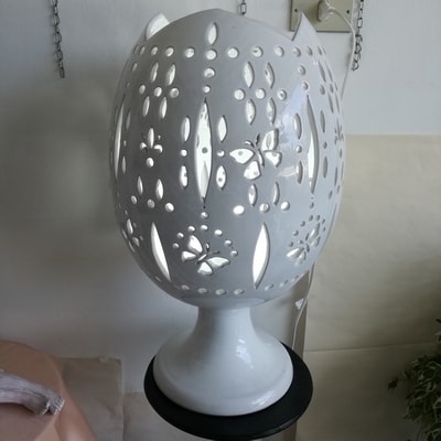 Albisola ceramics Art - Majoliga white